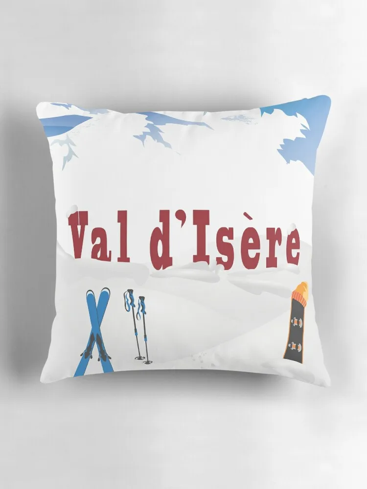 Ski Val d'Isere французские Альпы лыжный плакат декоративная подушка для гостиной