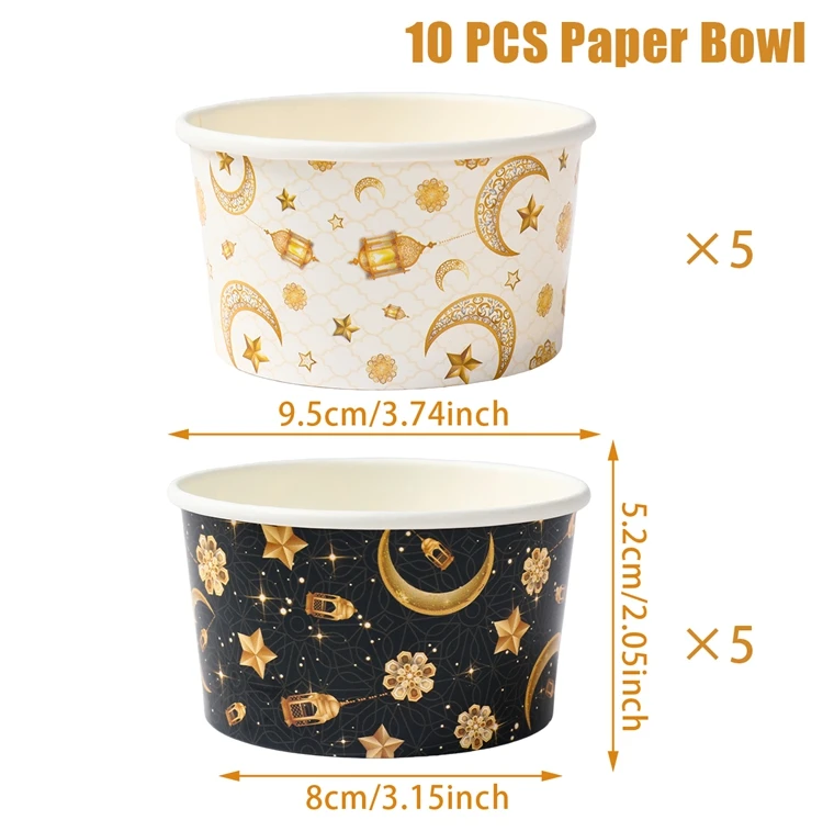 

10 Упаковок Бумажных Стаканчиков Для Ид Мубарака Рамадан Карим