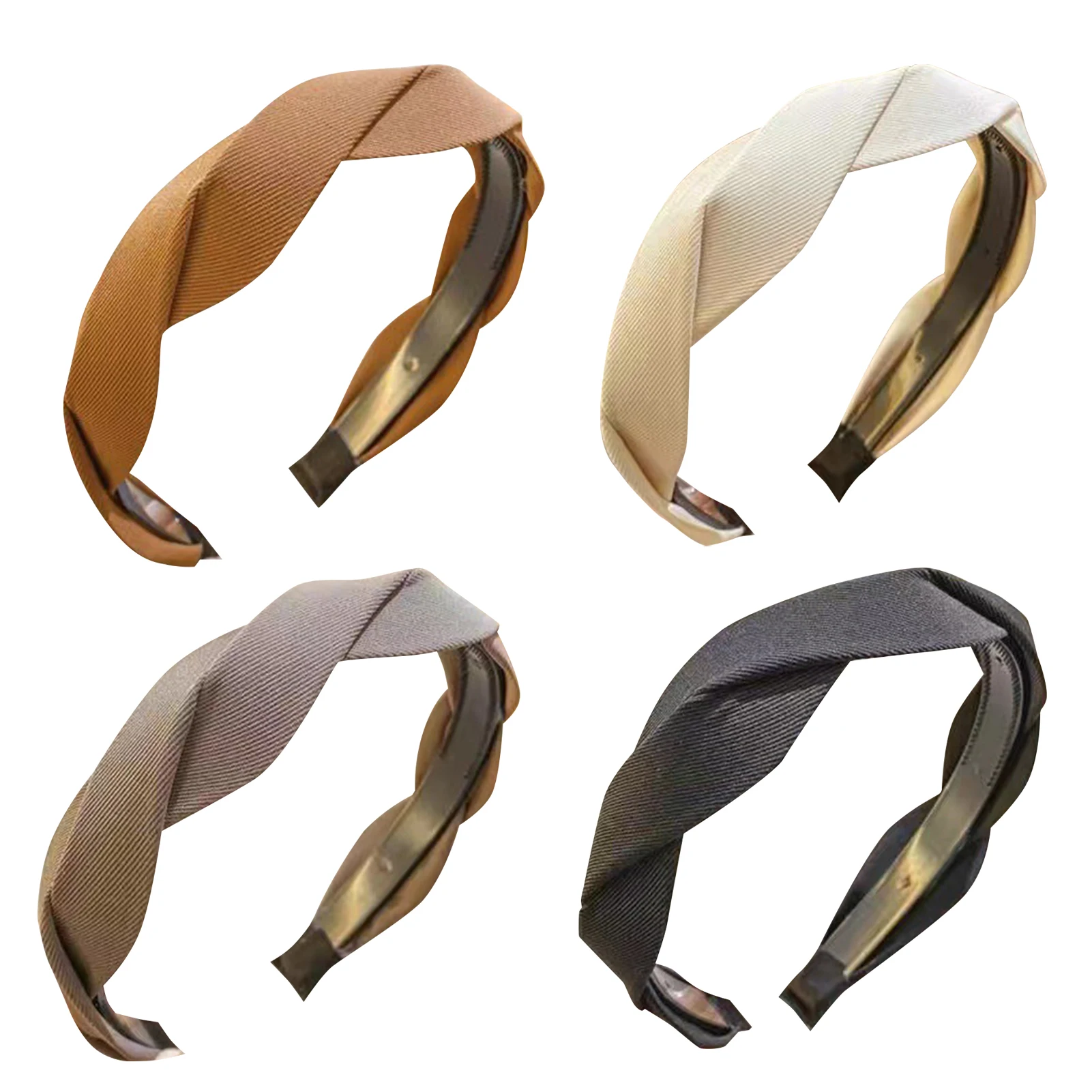 

Повязка на голову женская износостойкая из ткани с широкими зубьями