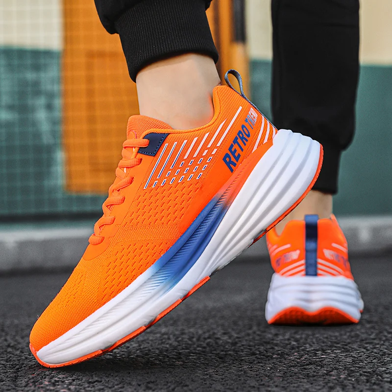 Men Running Shoes Marathon Outdoor Road Sport Shoes Stable Support Shock-relief Ultralight Rebound Sneaker Women Tenis Shoes