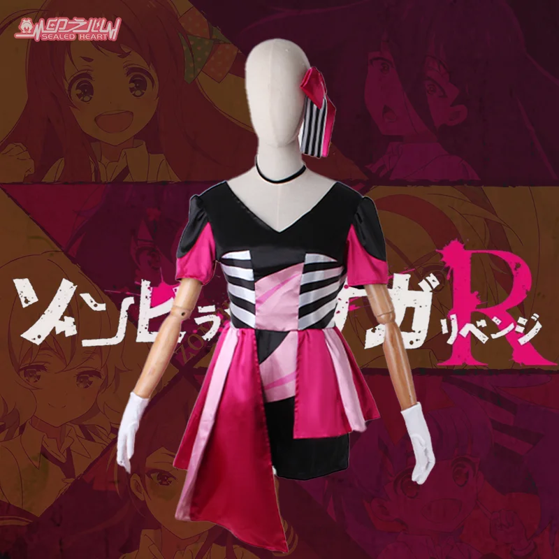 

Anime ZOMBIE LAND SAGA Revenge Minamoto Sakura Konno Junko Yuugiri Nikaidou Saki Game Suit Cosplay Costume NEW Uniform