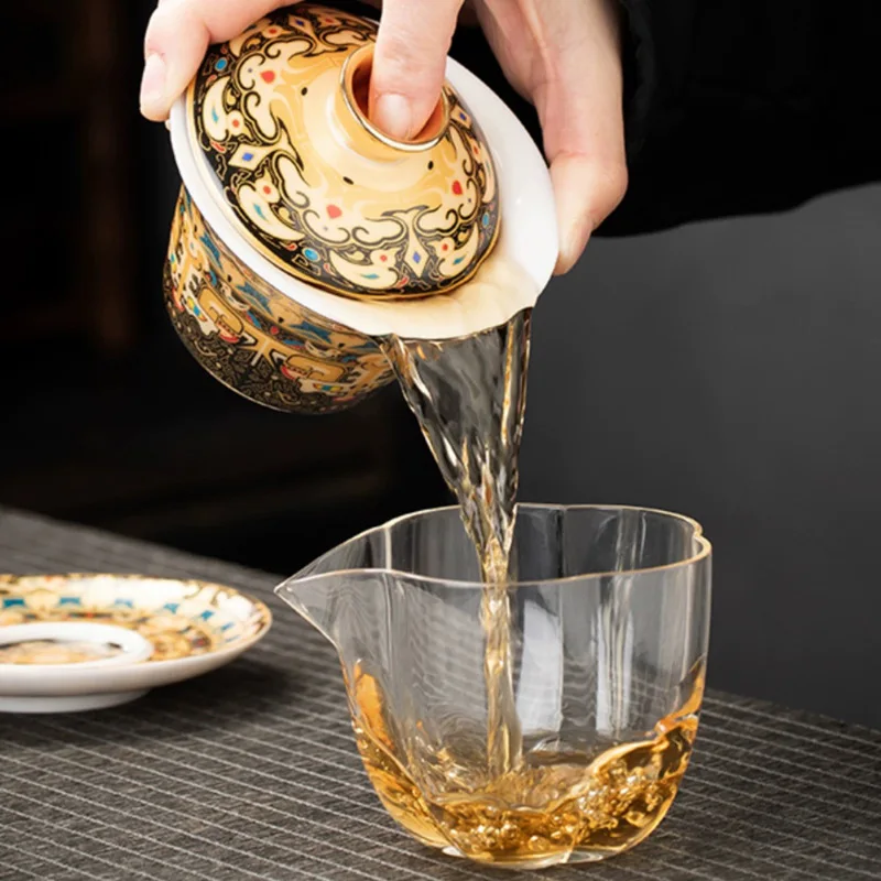 Крутящаяся чашка Dunhuang Tangka с покрытием санкai для чая личного использования