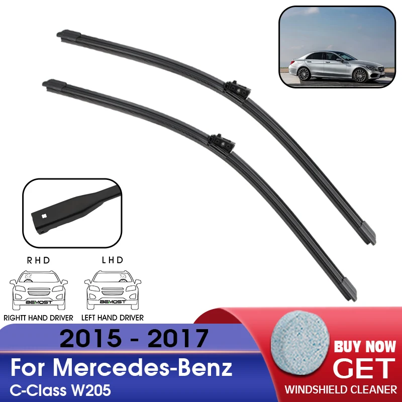 

Автомобильный стеклоочиститель лобовое стекло резиновая заправка стеклоочистителя для Mercedes-Benz C-Class W205 2015-2017 LHD/RHD 22 "+ 22" автомобильные аксес...