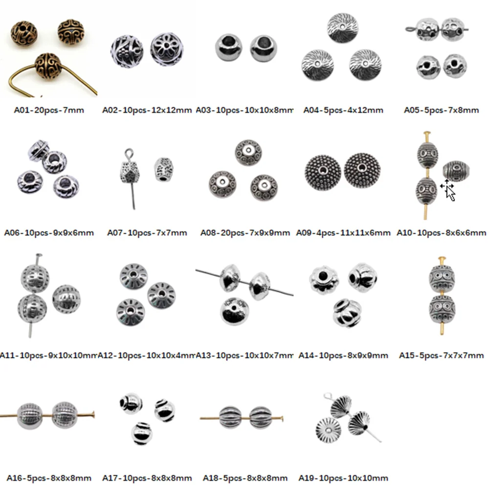 

Ball Spacer Beads Components For Jewelry Making Accessori Decor Diy