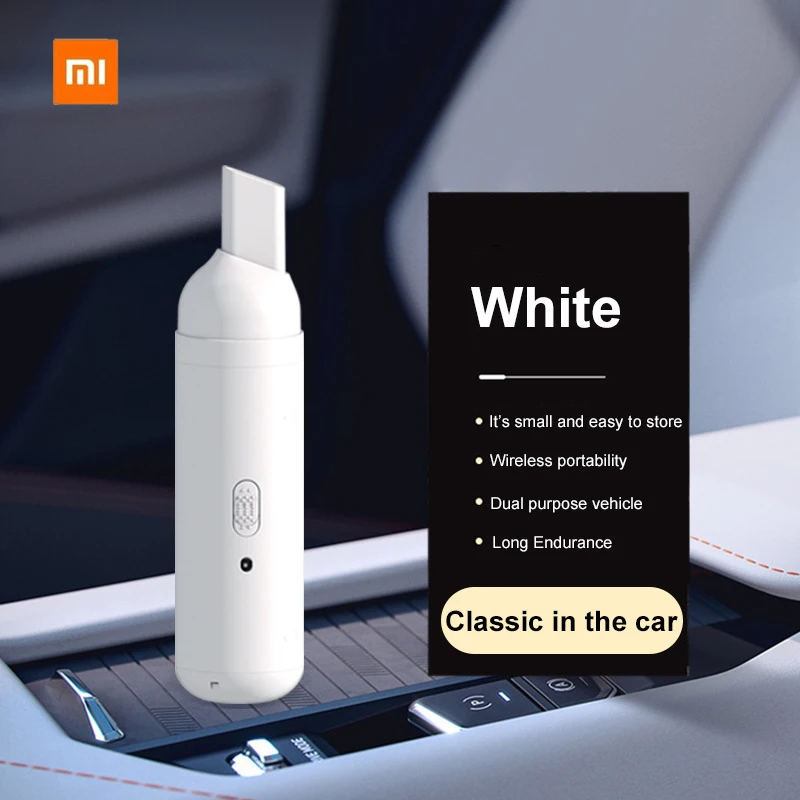 

Xiaomi Mini Car Dust Collector Vacuum Cleaner Wireless Charging Handheld Desktop Cleaner Home Gap Dedicated Large Suction USB