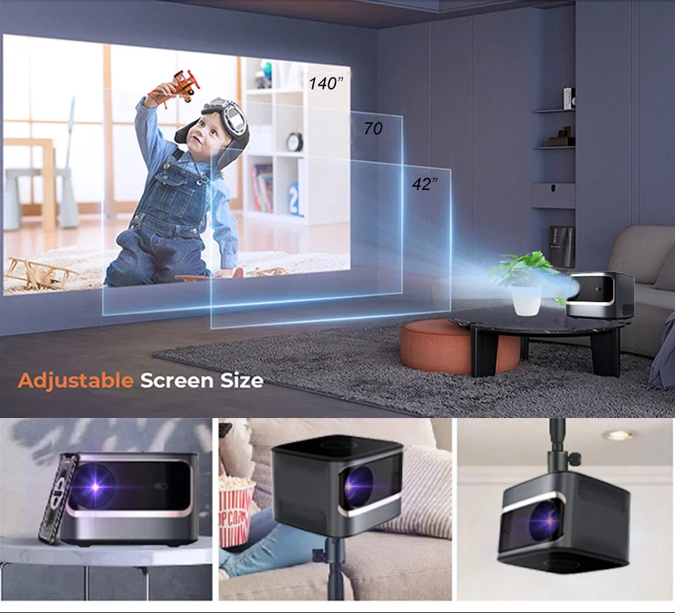 AOKANG nтребоo Pj20 Aurora Pro Новый T6 Max M8 сетевой ролик портативный Full Hd 2023 4K Встроенный 2K