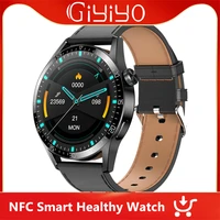 2022 smartwatch nfc access system bluetooth talk smart watch heart rate music bracelet business relojes inteligentes for ios