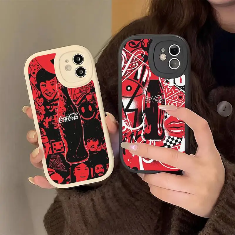 

Fashion Drink Co-ca-cola Phone Case Hard Leather for iPhone 13 12 Mini 11 14 Pro Max Xs X Xr 7 8 Plus 6 6s Se 2022 Cover