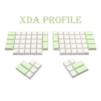 GMK-KEY XDA Profile Ergodox keycaps pbt blank keycap For ergodox Mx Switch Mechanical gaming keyboard light green White Key cap