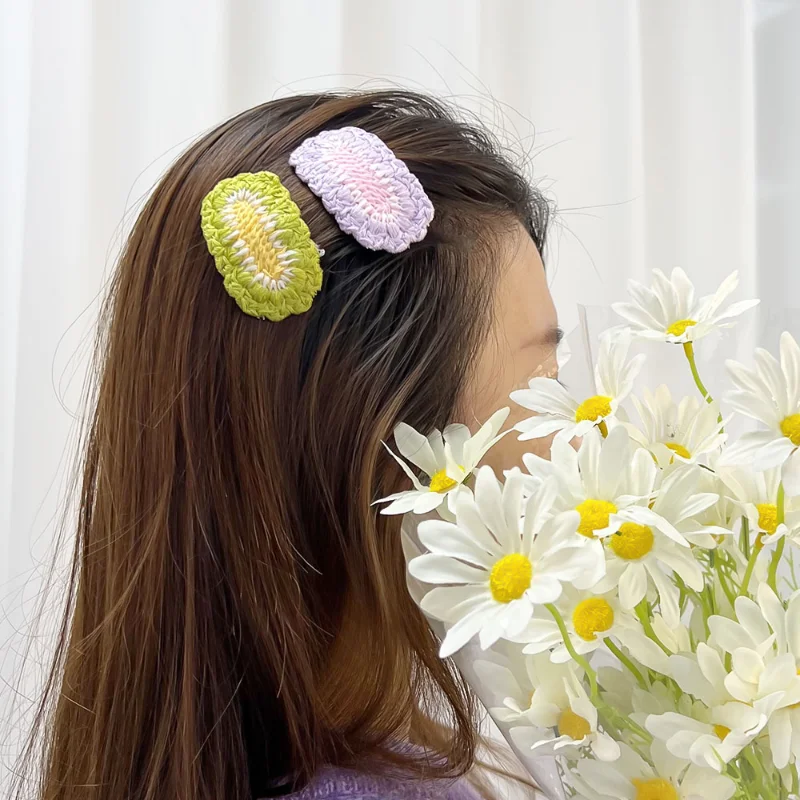 Рисунок 3 - Милая Вязаная Шерстяная заколка для волос