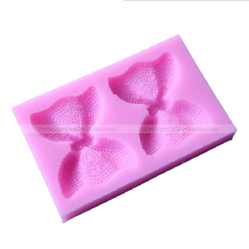 

Baking tools 2 Bow shape silicone resin mold fondant liquid silicone cake mold C061