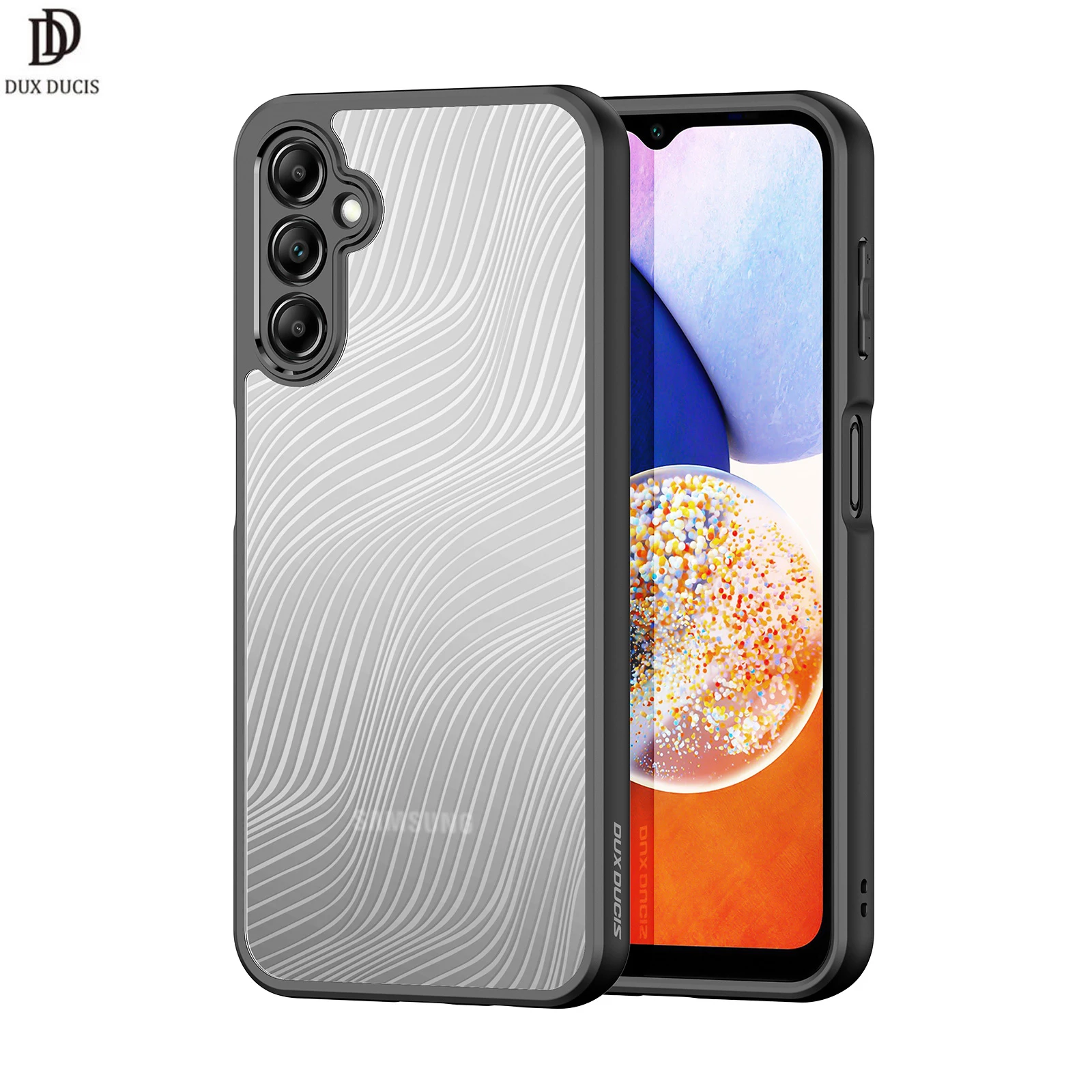 Чехол DUXDUCIS Aimo для Samsung Galaxy A14 4G, противоударный матовый чехол из поликарбоната и ТПУ с защитой от отпечатков пальцев