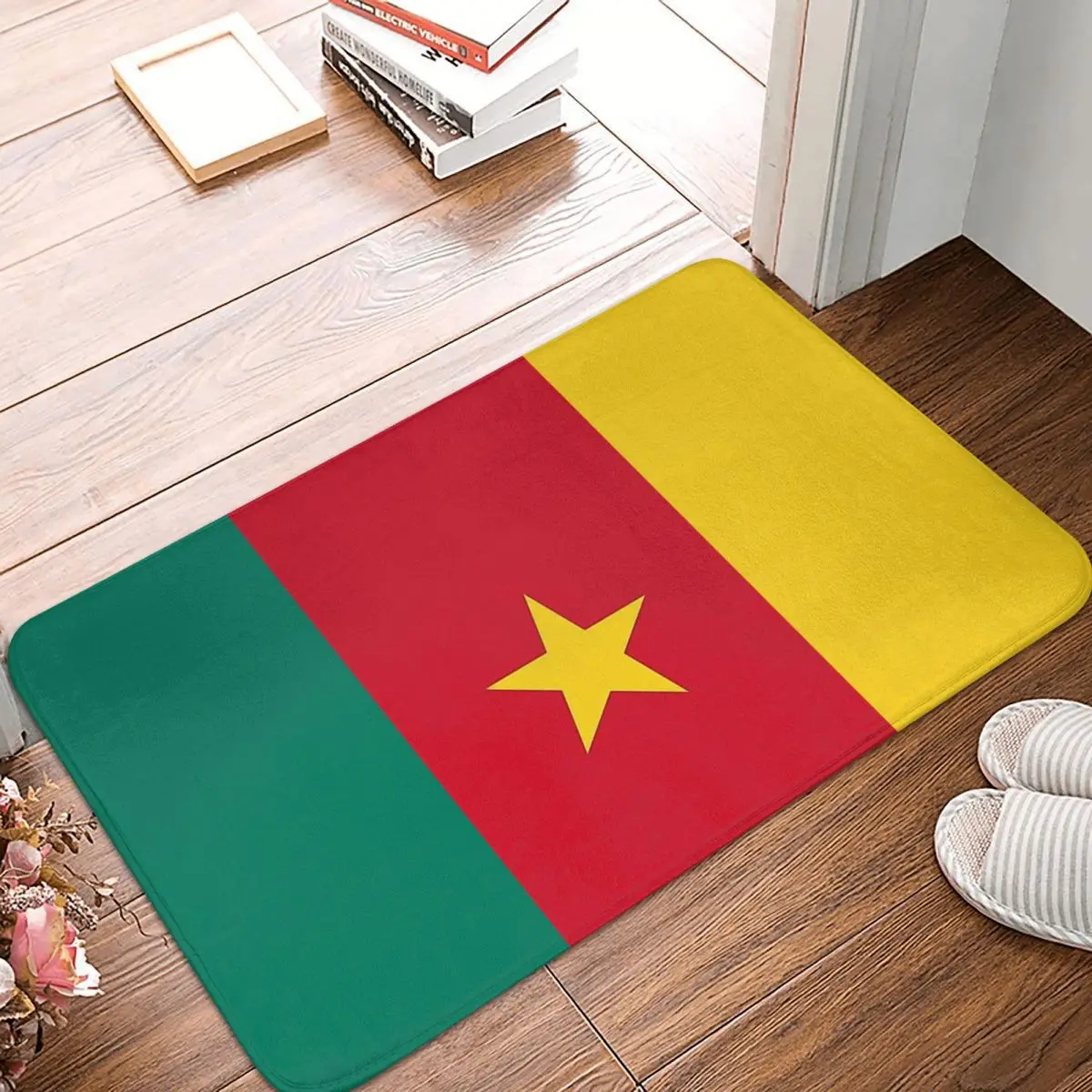 

National Flag Non-slip Doormat Living Room Mat Official Of Cameroon Floor Carpet Entrance Door Rug Indoor Decor