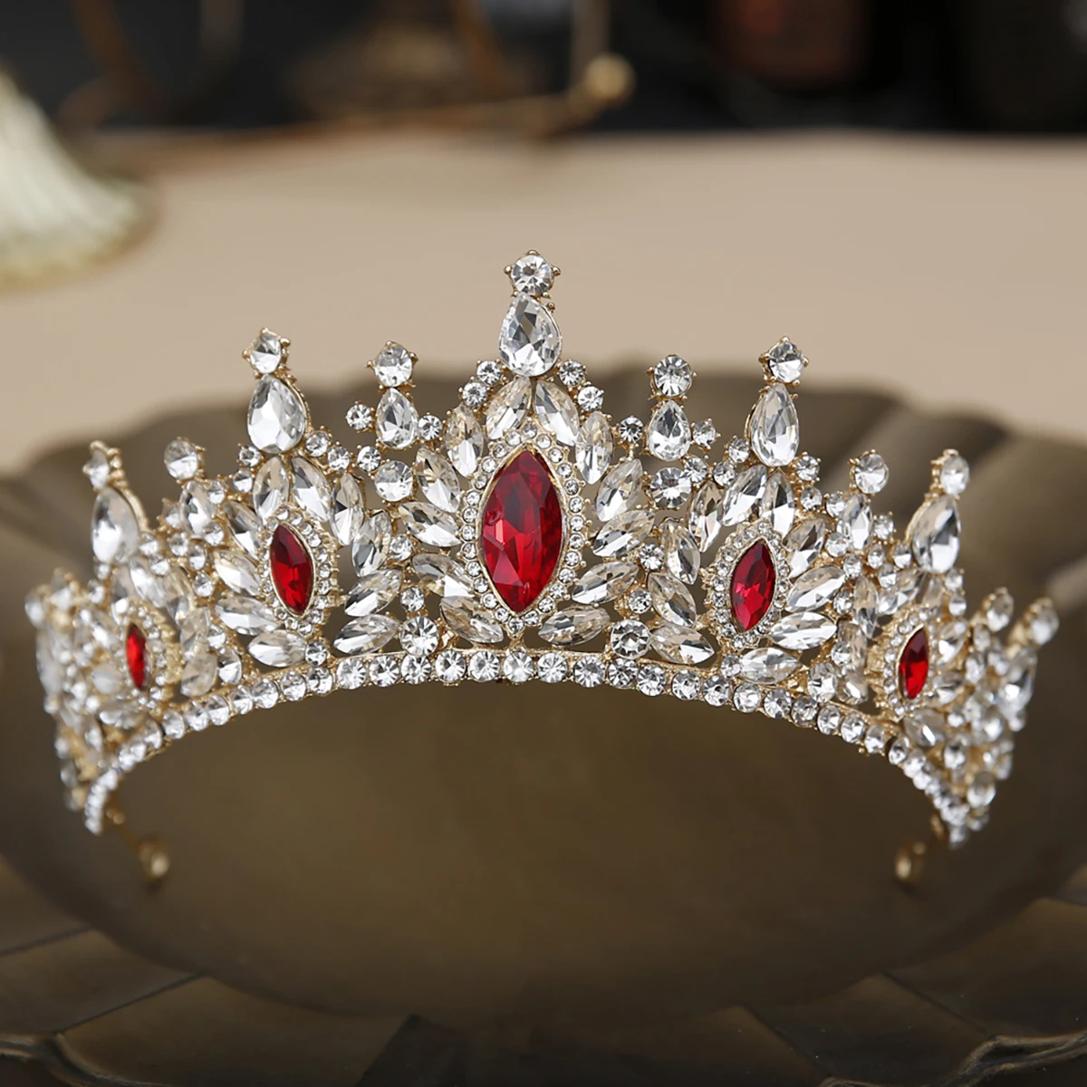 1 шт. модная серебряная тиара с кристаллами короны для женщин и девочек