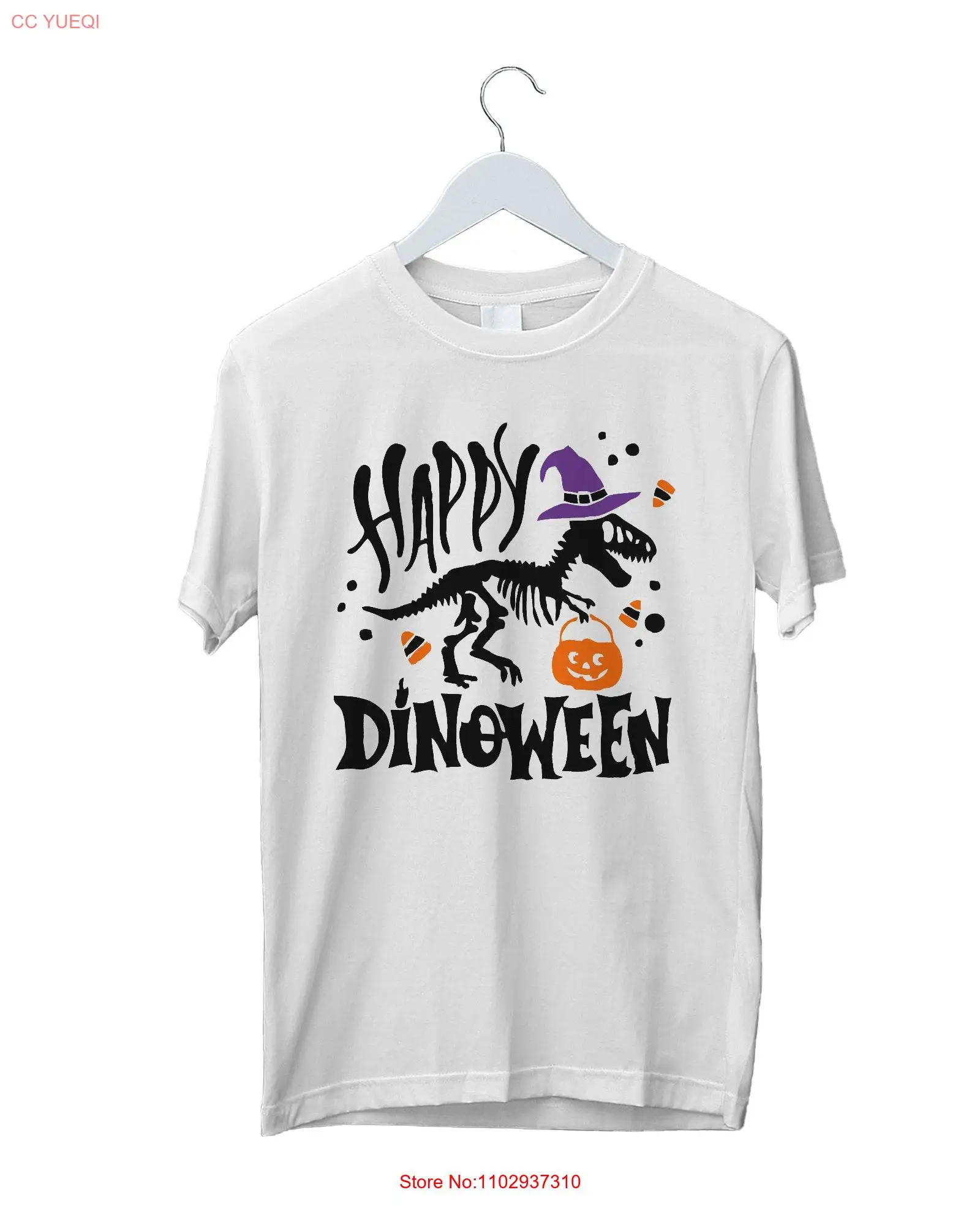 Футболка с динозавром С Днем Хэллоуин TRex силуэт скелета Cricut тыква забавный милый