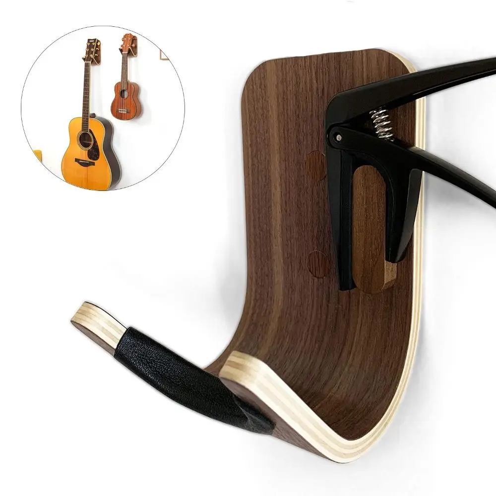 

Сверхмощная стойка для акустической электрической гитары, деревянный крючок для укулеле, настенное крепление, вешалка для басов и гитары