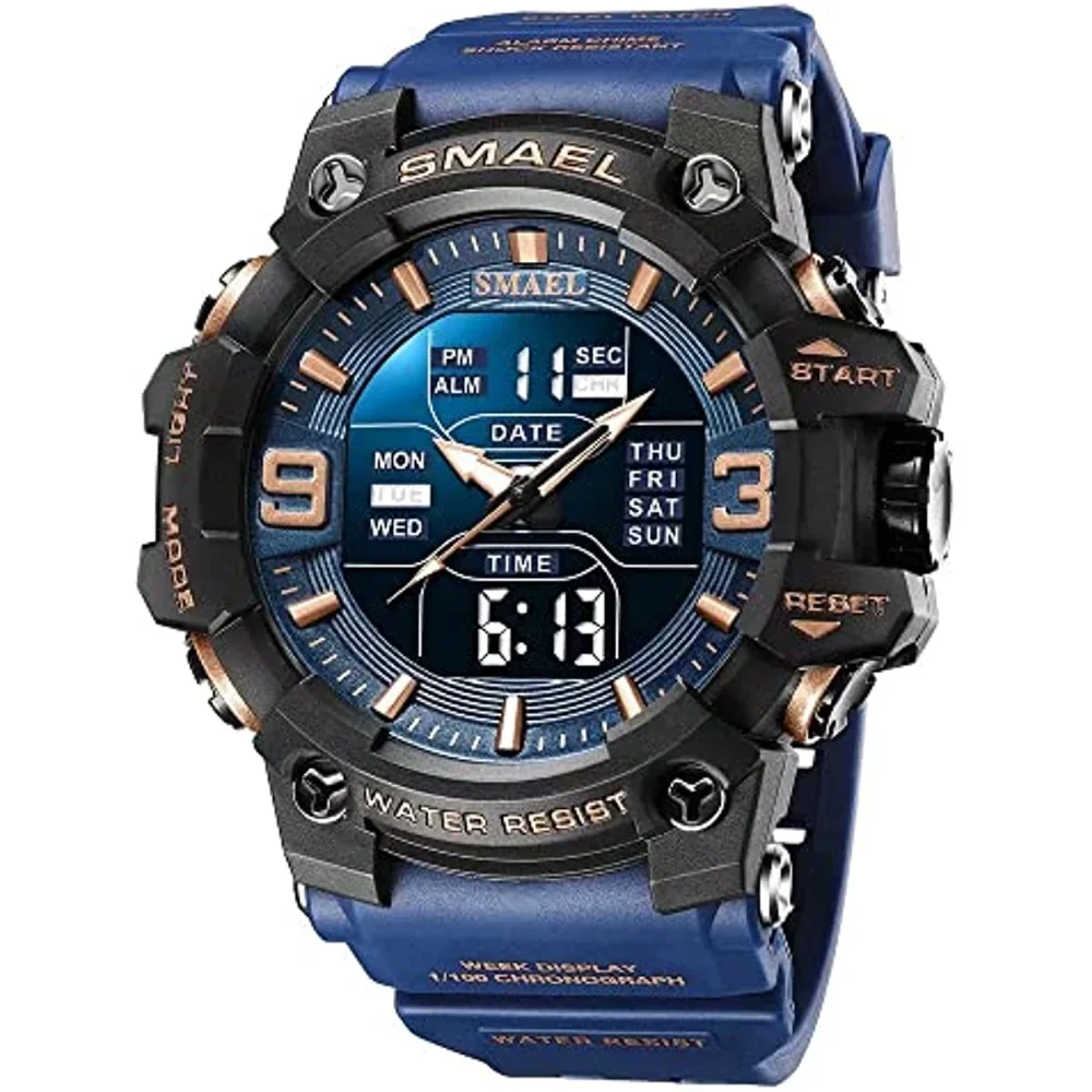SMAEL мужские военные часы для спорта на открытом воздухе цифровые
