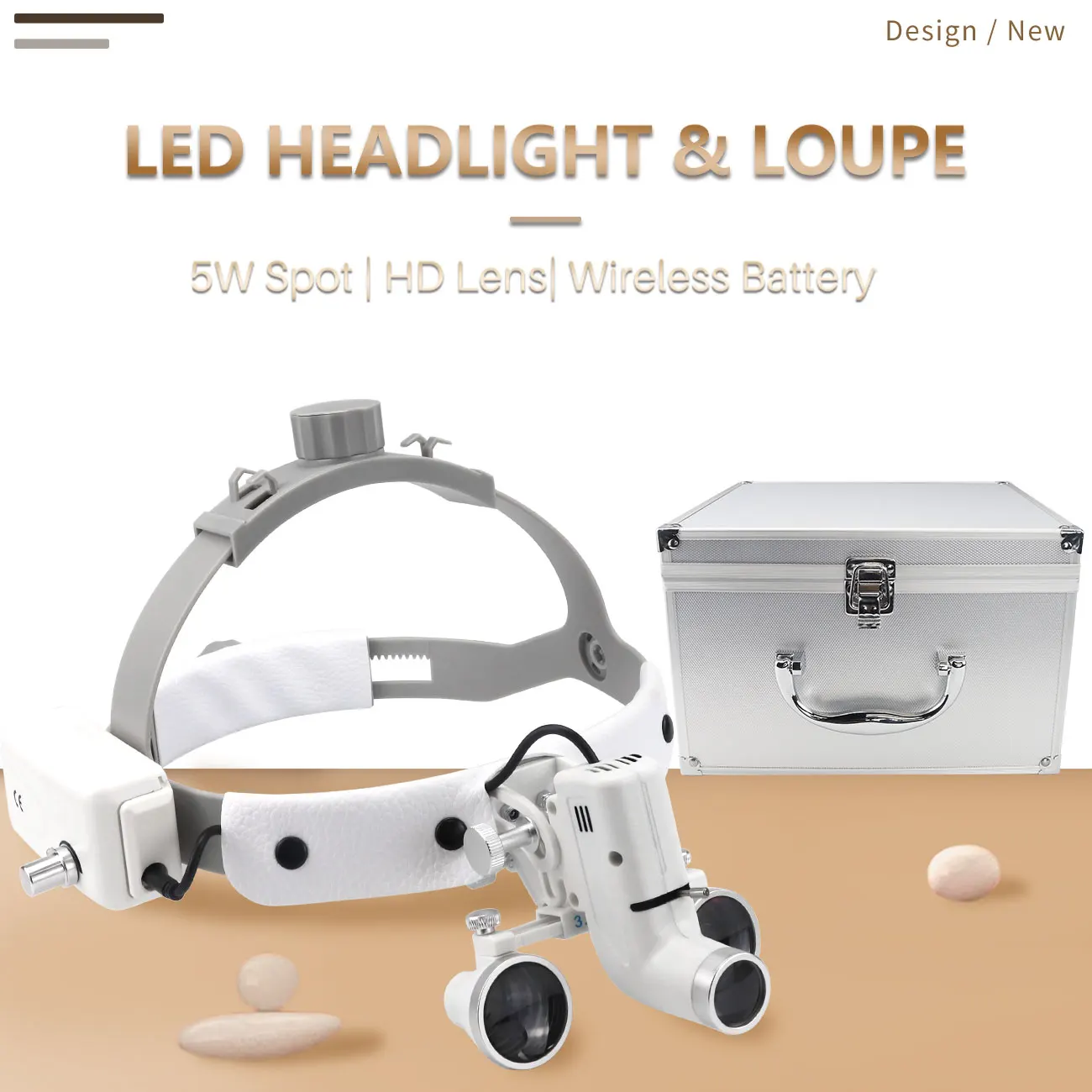 2 5X/3 5X стоматологические хирургические 5WLED фонари с регулируемой яркостью для