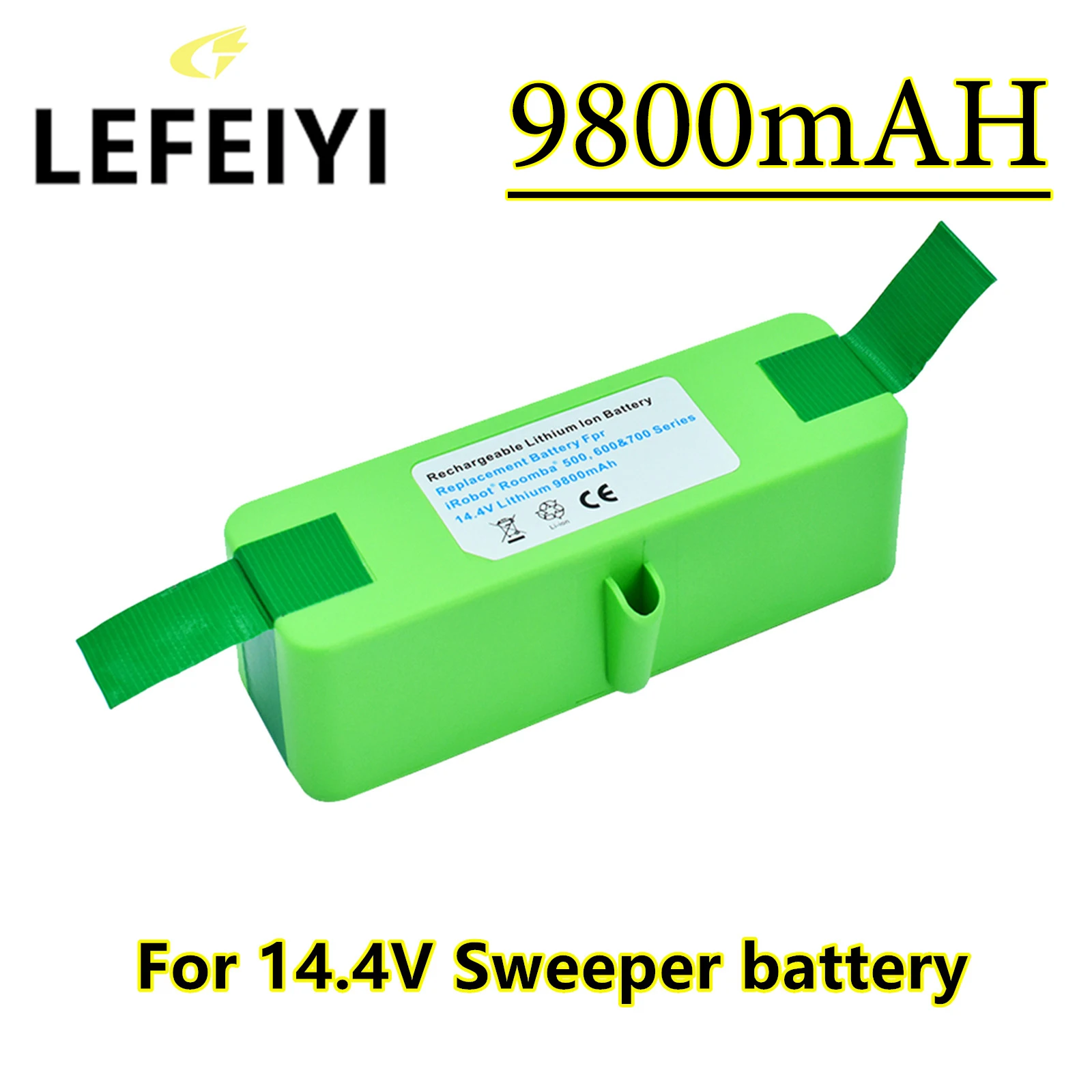 

For iRobot Roomba 14.4V 9800mAH Lithium Rechargeable Battery 500 600 700 800 Series 560 620 650 700 770 780 880