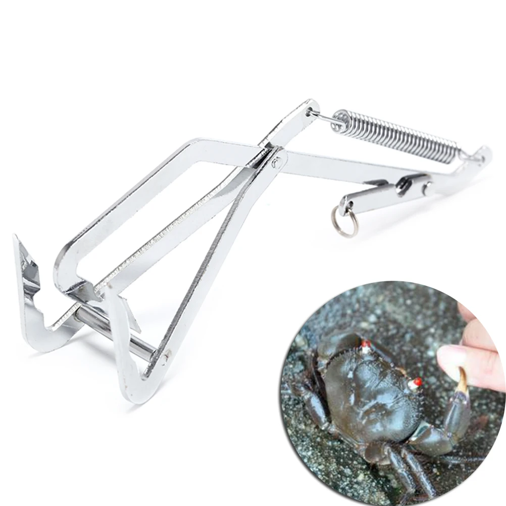 

1pc Fishing Clamp Holder Crab Grabber Gripper Stainless Steel Pike Fishing Controller Tackle Accessories Fishing Hooks