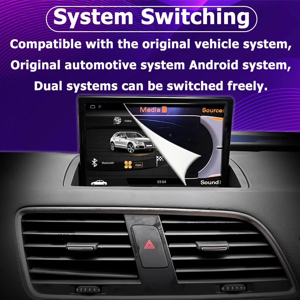 Фото Android 14 для Audi A6 C7 A7 2012-2018 сенсорный экран Carplay автомобильный мультимедийный плеер WIFI музыка стерео GPS Navi авто радио DSP №4