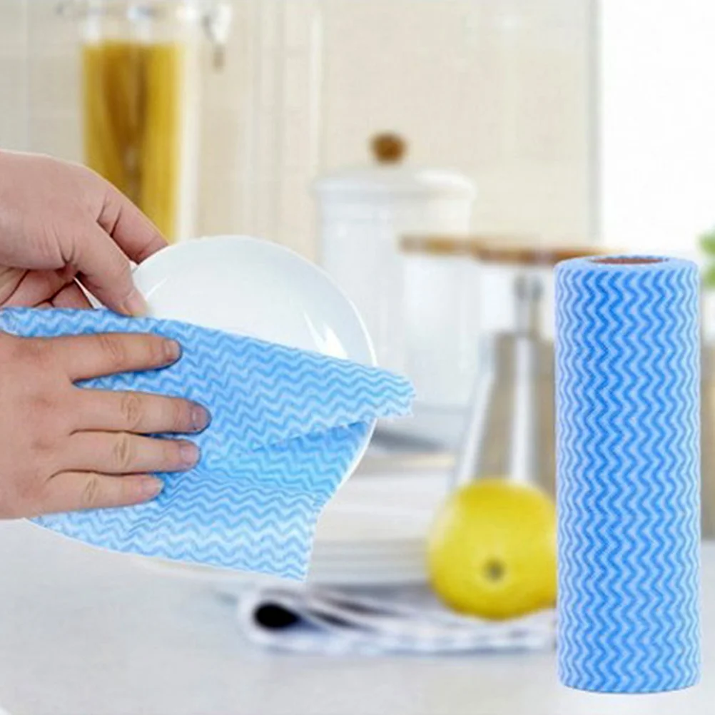 

50pcs Cleaning Towel Convenient Dish Cloth Reusable Nonstick Wiping Rag for Kitchen, Bathroom, Quick Dry ( ) Paper
