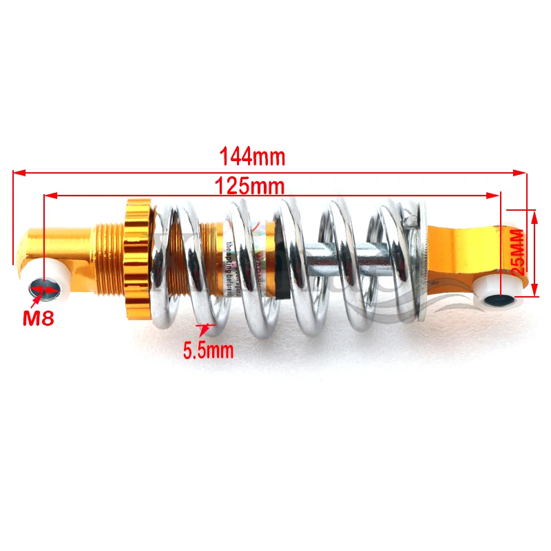 Амортизатор подвески для мотоцикла 400lb демпфирующая пружина отверстия 125 мм