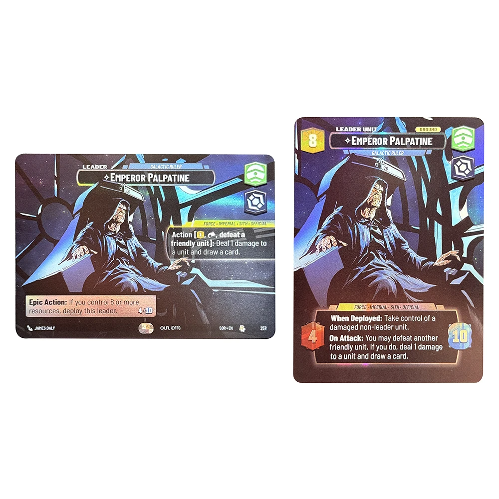 Фото SWUDB Proxy Cards Showcase Foil Spark of Rebellion Leia Organa Han Solo Sabine Wren Grand Inousitor Коллекция игрушек Подарки №4
