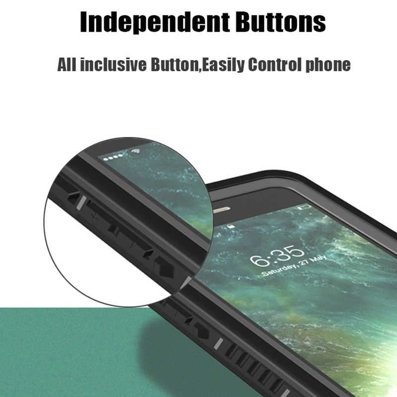 Full Sealed IP68 Waterproof Case For Apple iPhone SE 2022 5 6 7 8 Plus Underwater Diving Swim Outdoor Sport Anti-drop Cover