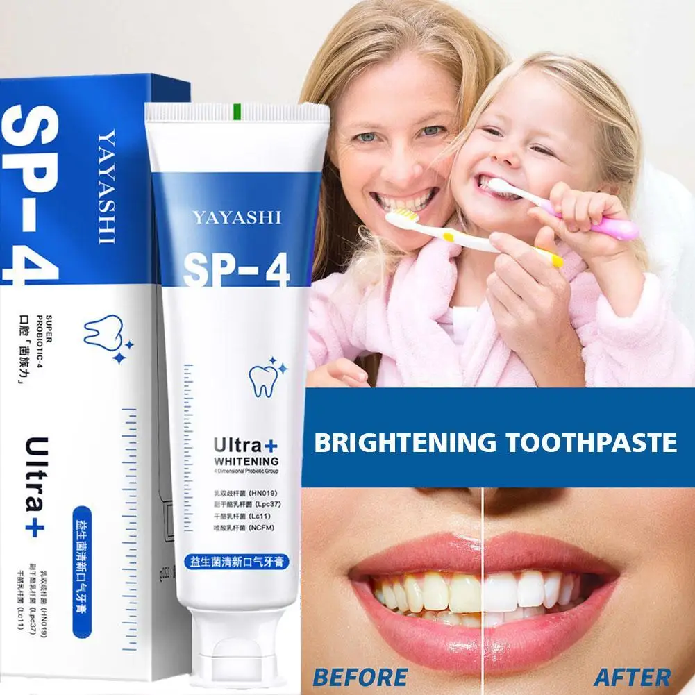 

SP-4 Probiotic Whitening Shark Toothpaste Teeth Whitening Toothpaste Oral Care Toothpaste Fresh Breath Prevents Plaque 120g