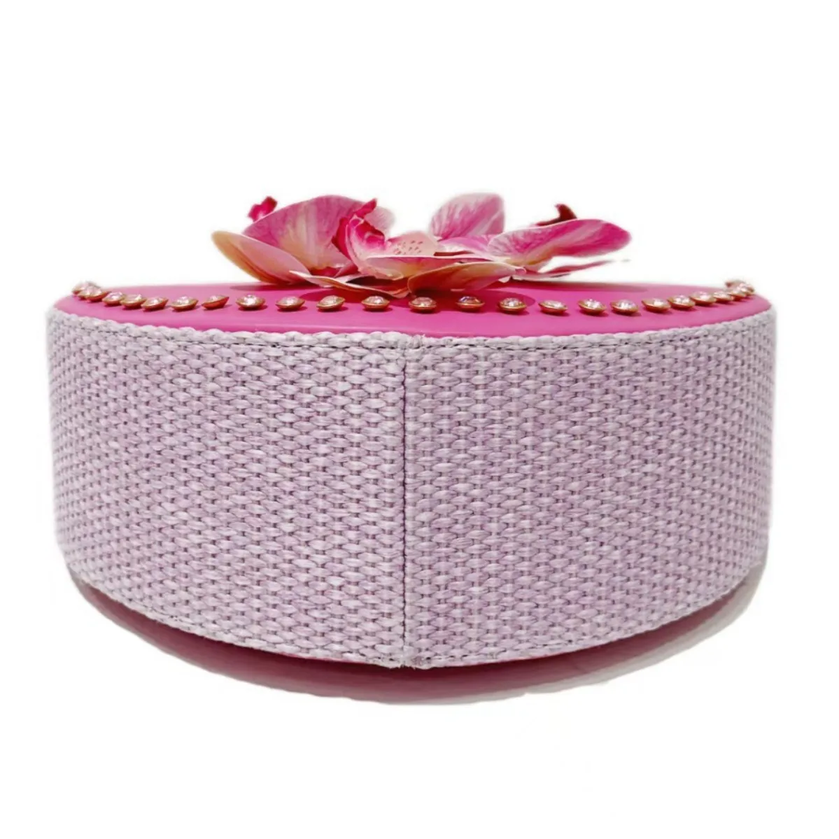 Модные женские сумки Moth Orchid Deco розового цвета в форме полумесяца дизайнерские