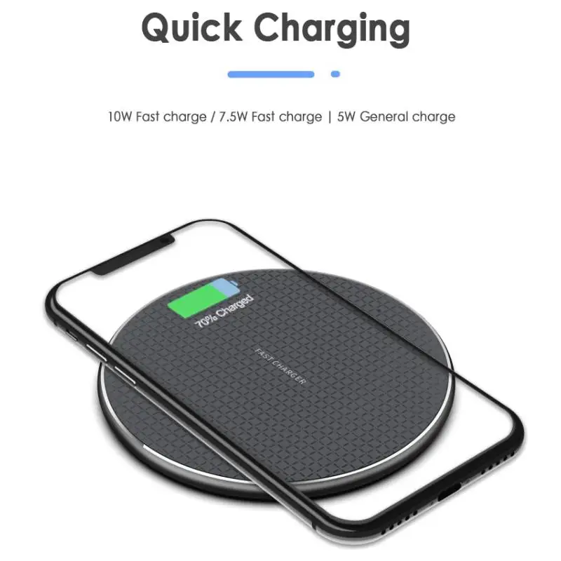 

10W Wireless Charger For IPhone 11 12 X XR XS Max 8 Fast Wirless Charging For Samsung Xiaomi Huawei Phone Qi Charger Wireless