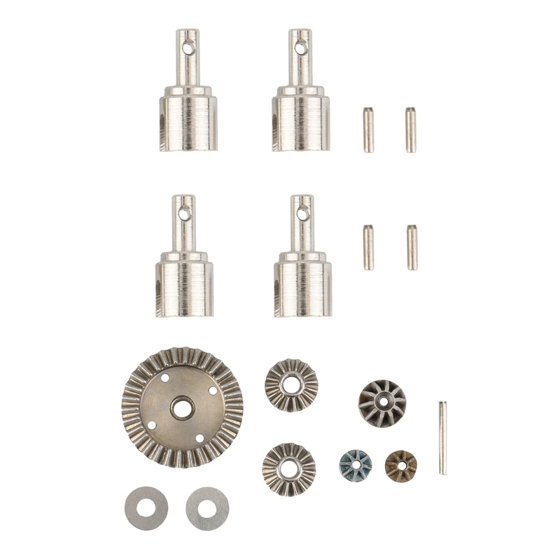 

Запчасти для радиоуправляемых автомобилей HBX 16889 16889A 16890 16890A, 4 металлических дифференциальных колпачка и 1 дифференциальный приводной механ...