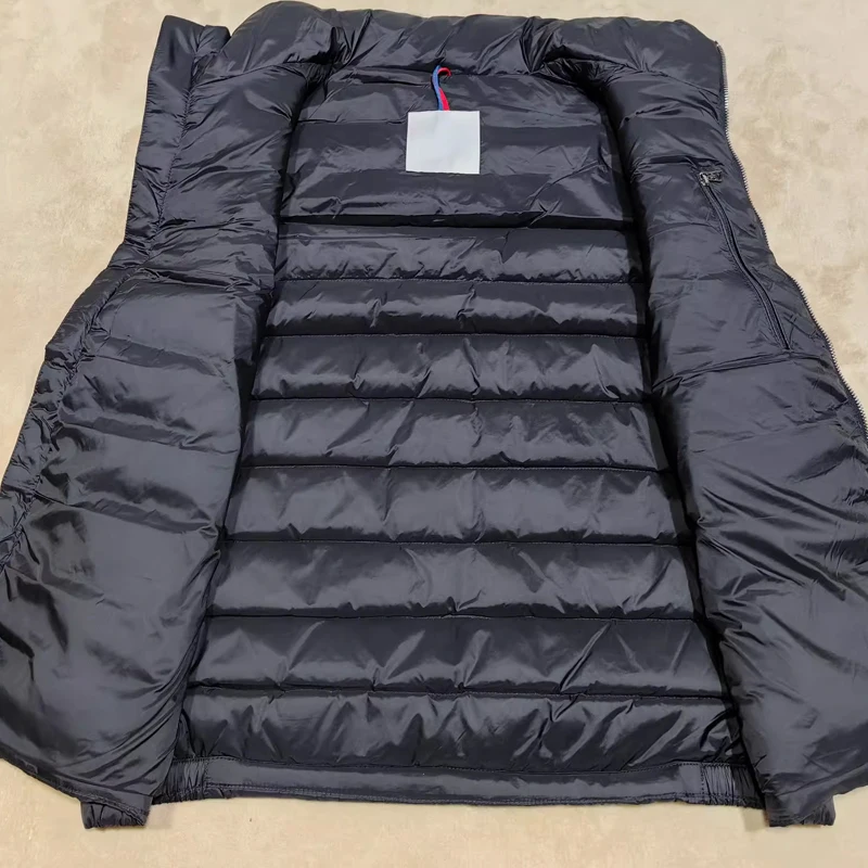 

2023 New Men's Light Down Vest Business Standing Collar Warm Windproof Vest