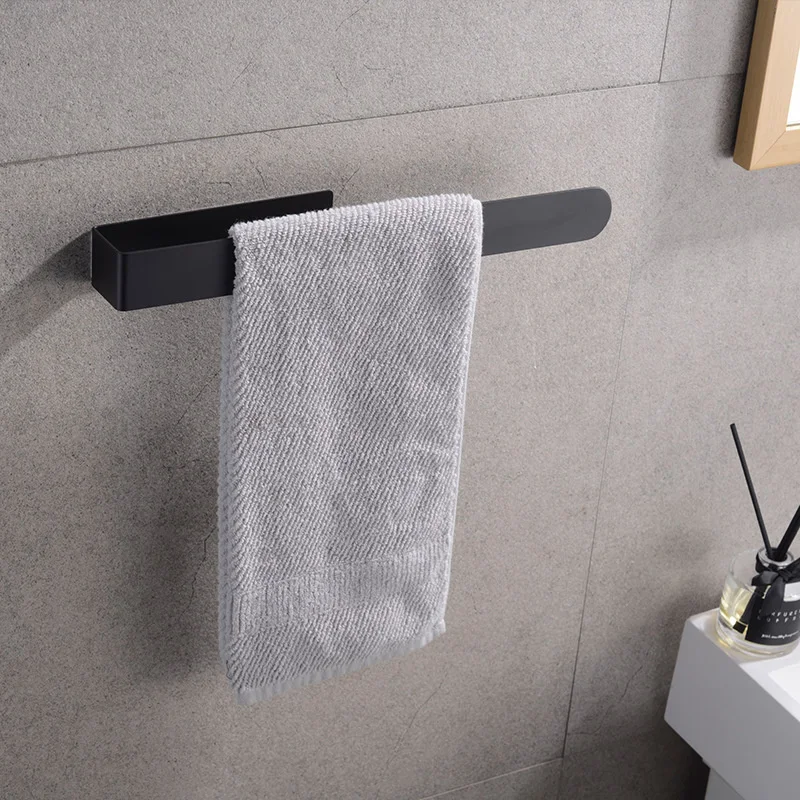 

COUNER Bathroom Towel Rack Stainless Steel Brushed Towel Holder Wall-mounted Towel Rod No-drill Hand Towel Ring Kitchen Rag Rack