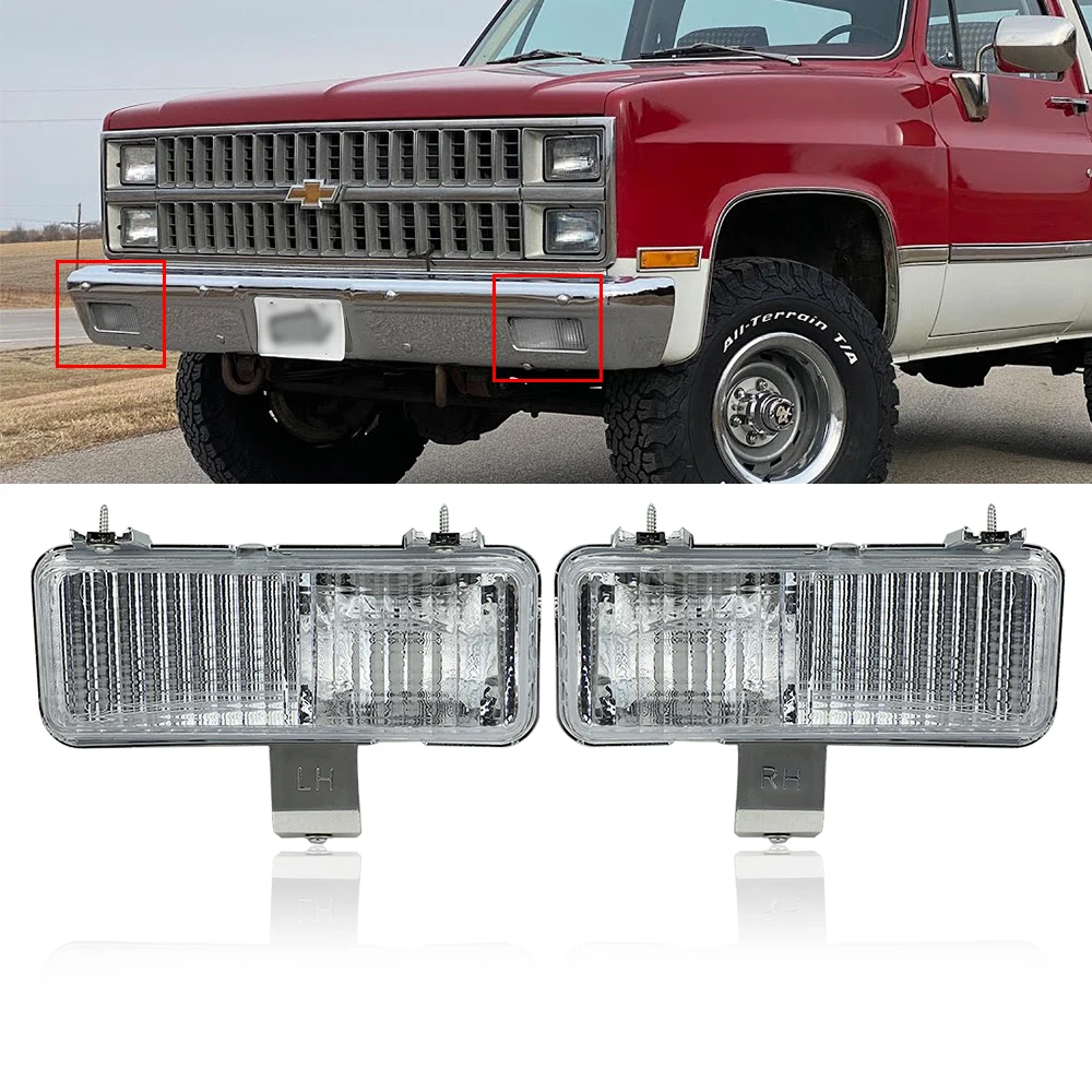

Lights Lens Cover Front Turn Signal Park Lamps For Chevy And GMC Pickup Truck Blazer/Jimmy, Suburban 1981-1982