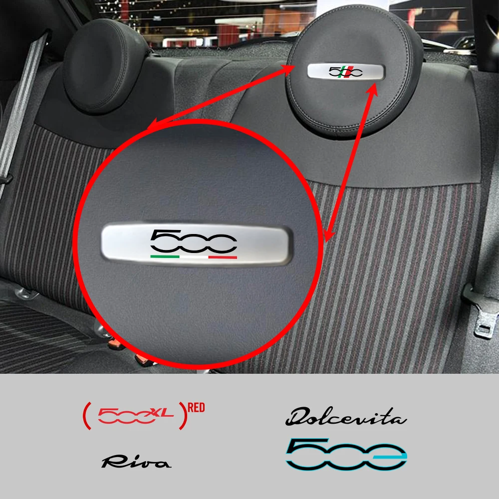 Металлическая Эмблема для автомобиля, Эмблема для Fiat 500 Red 500C 500E 500L 500S 500X Dolcevita Riva Tubro