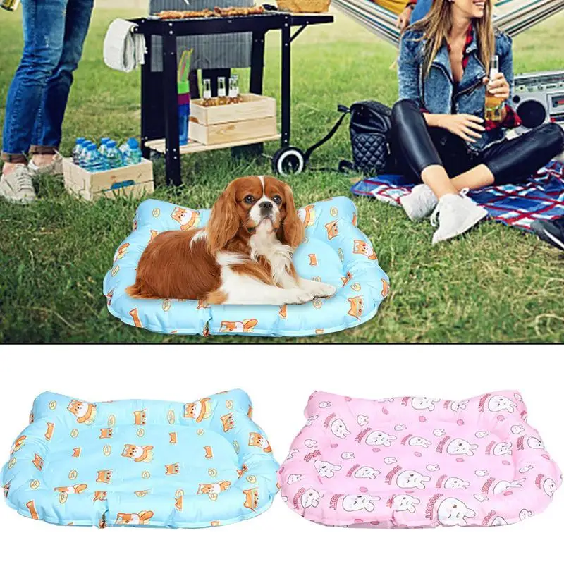 

Summer Dog Cooling Mat Multifunctional Breathable Mats Waterproof Cat Ice Pad Blanket For Car Sofa Cage Floor Pets Supplies
