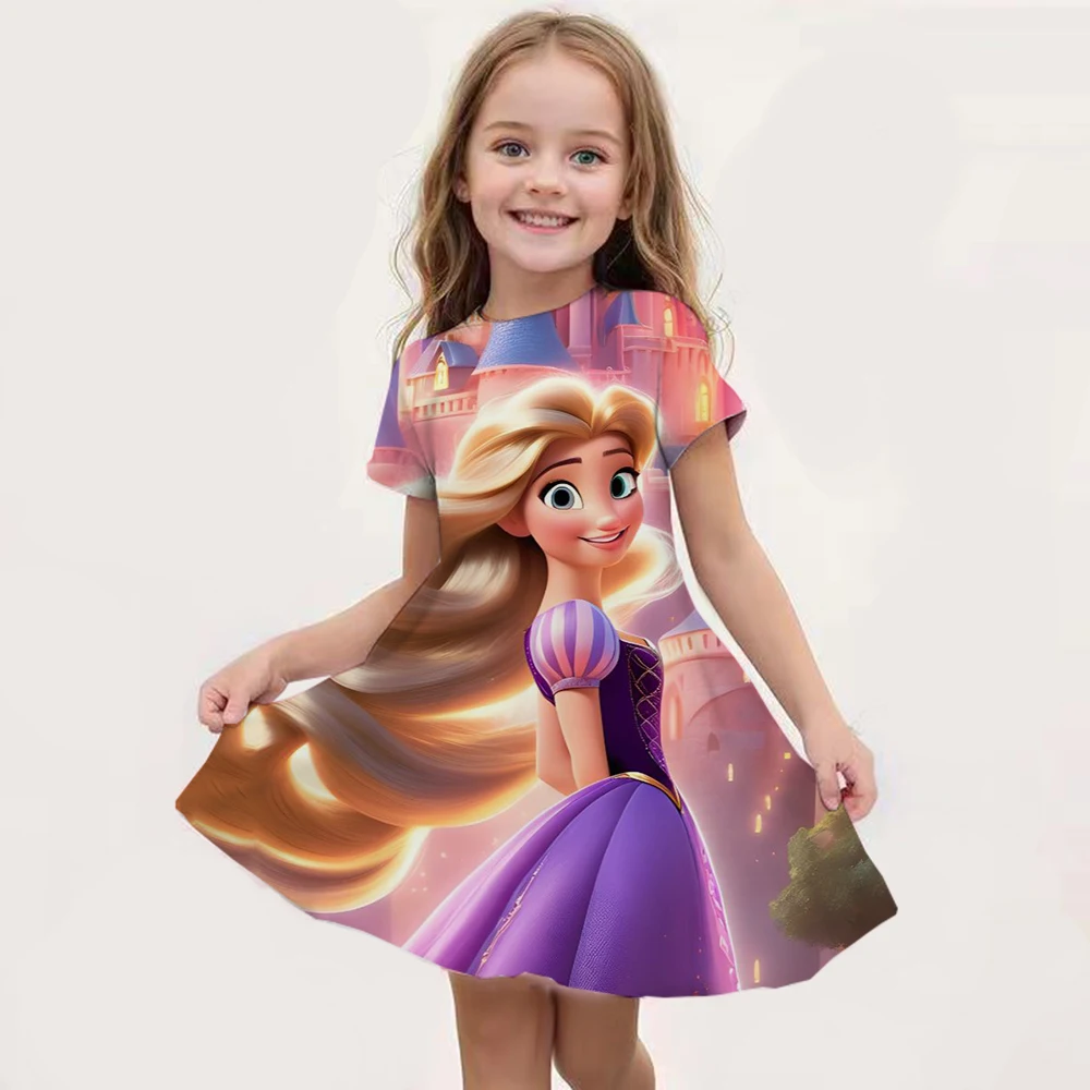 Новая детская ночная рубашка платье с рисунком Эльзы одежда для сна принтом