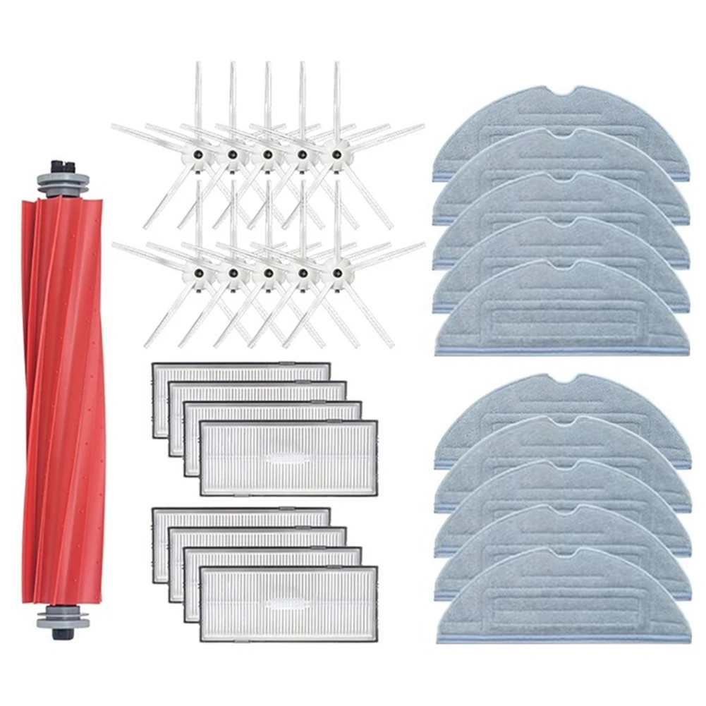 

Main Side Brush Hepa Filter Mop Cloth Pads Accessories for Roborock S7 T7S Plus Robot Vacuum Cleaner Spare Parts