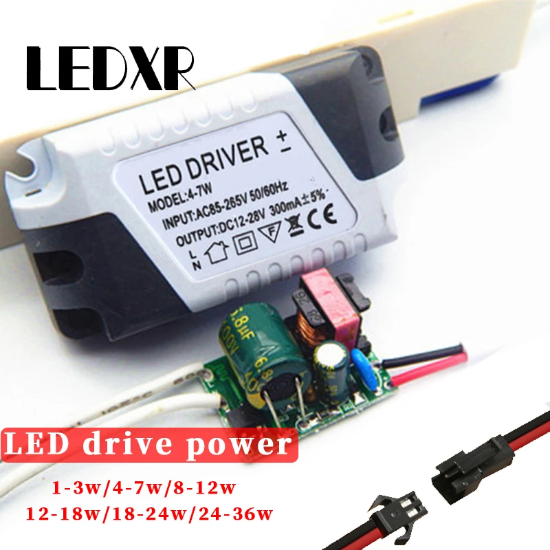 

2pcs LED panel light rectifier downlight spotlight power driver transformer ceiling lamp drive constant current universal