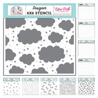 2022 springtime florals quilted stitched dots cloudy sky shooting stars flourish hearts diy paper cards scrapbook coloring molds