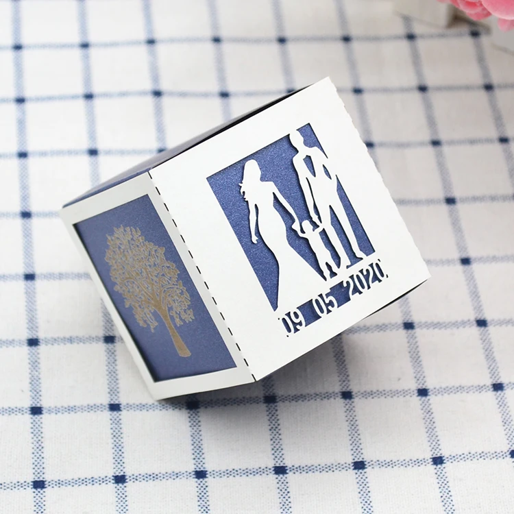 

Персонализированная Коробка для сувениров с изображением дерева жизни, лазерной резки, на заказ, для свадьбы, юбилея вечерние ринки