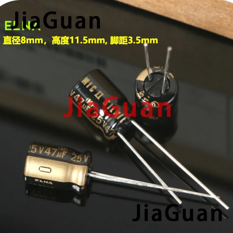 Новинка аудио конденсатор ELNA RFS SILMIC II 25V47UF 8X11.5MM SILMICII 47 мкФ 25V Горячая Распродажа