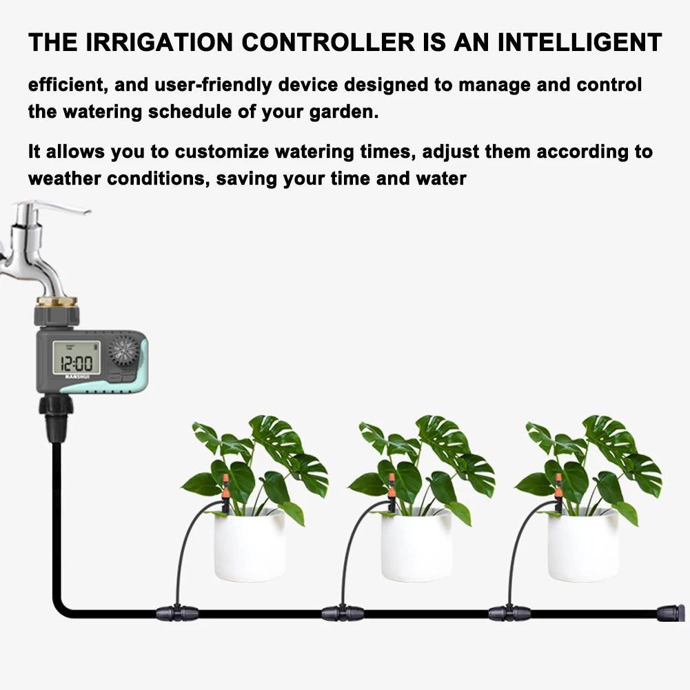 Устройство управления поливом сада с умным ЖК-экраном автоматический контроллер