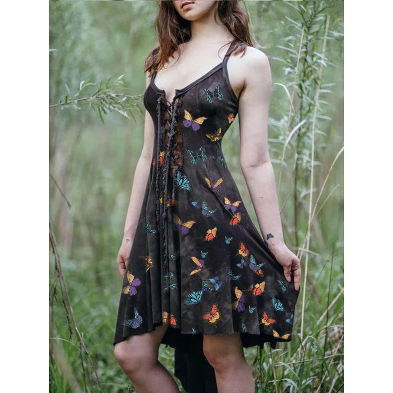 Женское винтажное платье со шнуровкой готический костюм ведьмы эльфийского