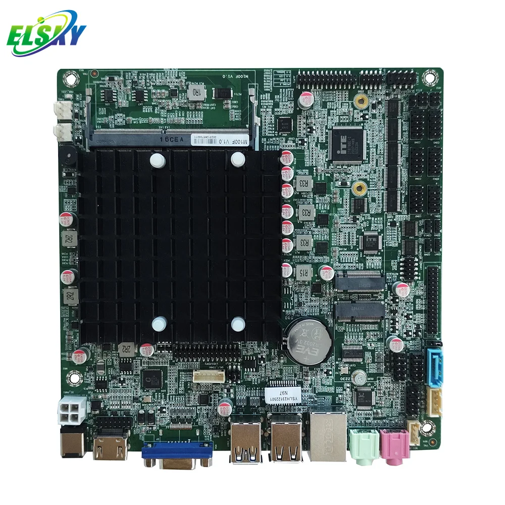 Фото Новая материнская плата ELSKY Combo для компьютеров M100F с процессором Alder Lake N100 N97 N95 N305, DDR4, до 16 ГБ, 2/6/10*COM, VGA/DP, HD_MI, L №3