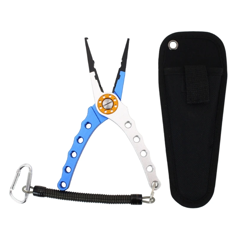

Lightweight Aluminum Fishing Pliers Fishing Tools with Vanadium Cutters & Rubber Handle Ultimate Saltwater Resistant M4YD