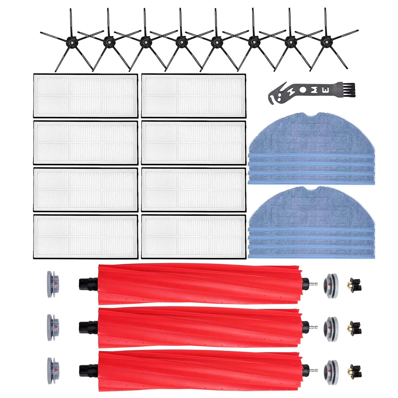 

HEPA Filter Main Side Brush Mop Cloth for Roborock S7 S70 S7Max T7S T7S Plus Robot Vacuum Cleaner Accessories Parts