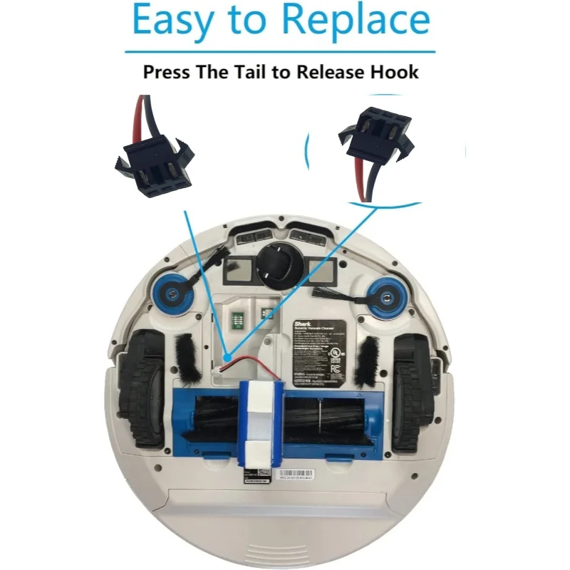 Для аккумулятора Shark RVBAT850 для роботов-пылесосов Ion R75/85 S87 AV752/751 RV761/851WV RV871/1000S 2600 мАч